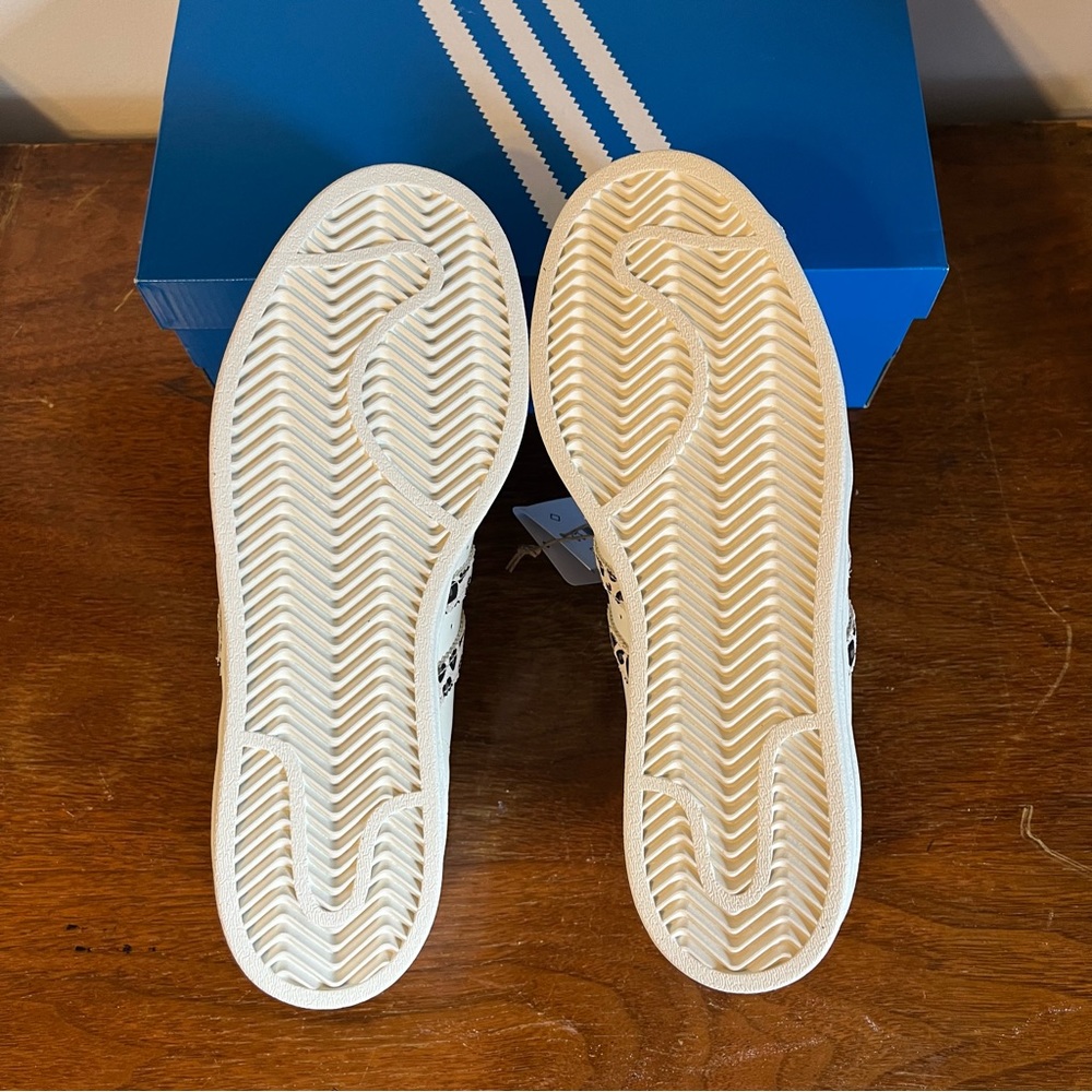 ADIDAS Women's Superstar Leopard Stripe Shoes - Picture 8 of 11